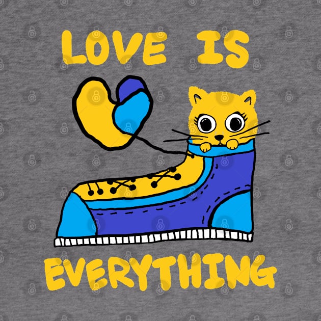 love is everything, lovely cat by zzzozzo